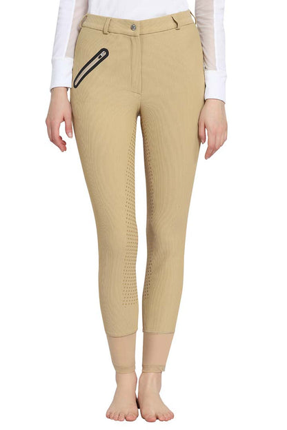 TuffRider Tiffany Ribbed Breech With Silicone Full Seat