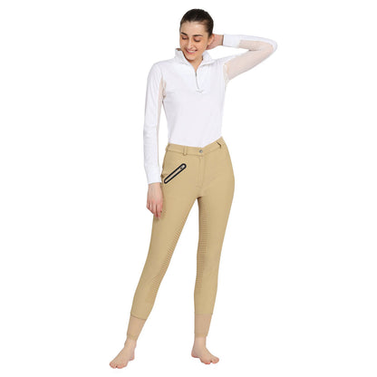 TuffRider Tiffany Ribbed Breech With Silicone Full Seat