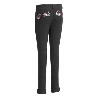 TuffRider Children's Cotton Embroidered Pull-On Jodhpurs