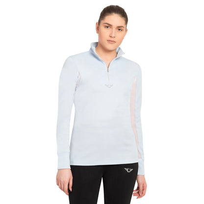 TuffRider Ladies Long Sleeve Ventilated Technical Sport Shirt – UV Protection, Quick-Dry, Mesh Undersleeves