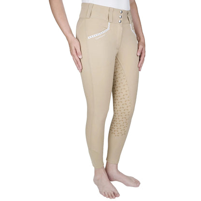 Equine Couture Women Nicole Full Silicone Printed Seat Breeches