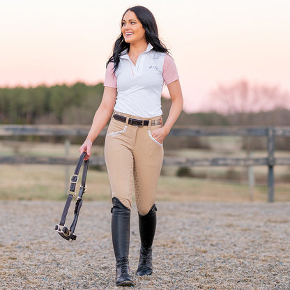 Equine Couture Ladies Magda Equicool Short Sleeve Show Shirt