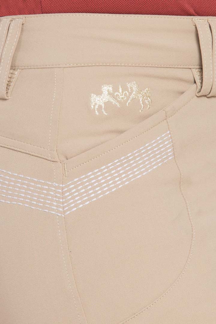 Equine Couture Ladies Sarah Silicone Knee Patch Breeches