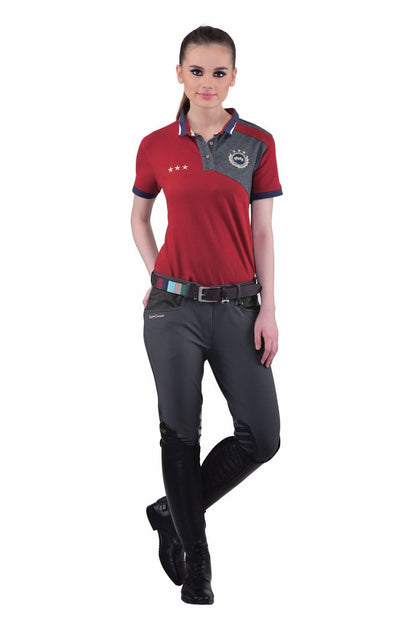 Equine Couture Ladies Oslo Silicone Knee Patch Breeches