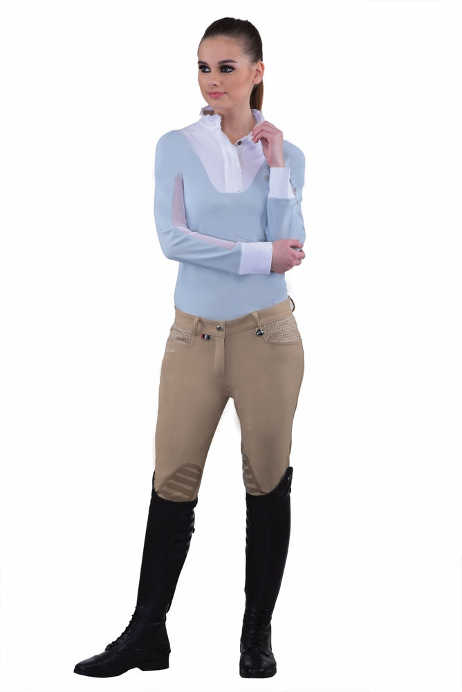 Equine Couture Ladies Oslo Silicone Knee Patch Breeches