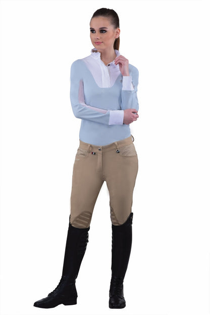 Equine Couture Ladies Oslo Silicone Knee Patch Breeches