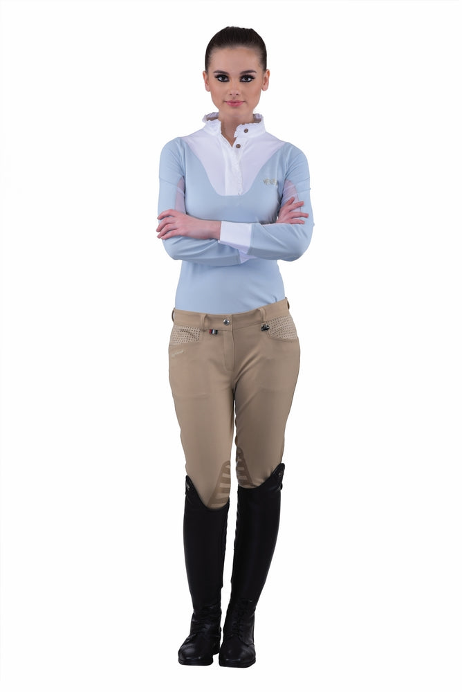 Equine Couture Ladies Oslo Silicone Knee Patch Breeches
