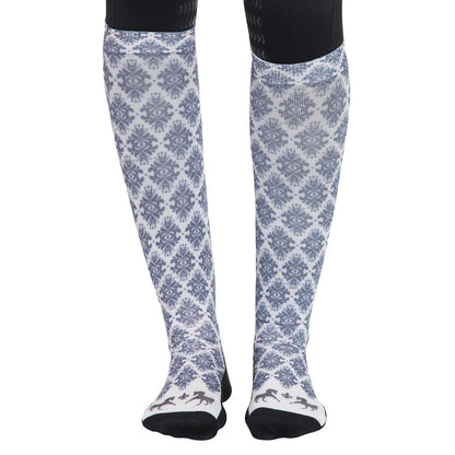 Equine Couture Ladies Tara Technical Padded Knee Hi Boot Socks
