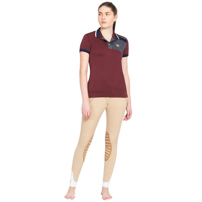 George H Morris Ladies Hunter Short Sleeve Polo Sport Shirt
