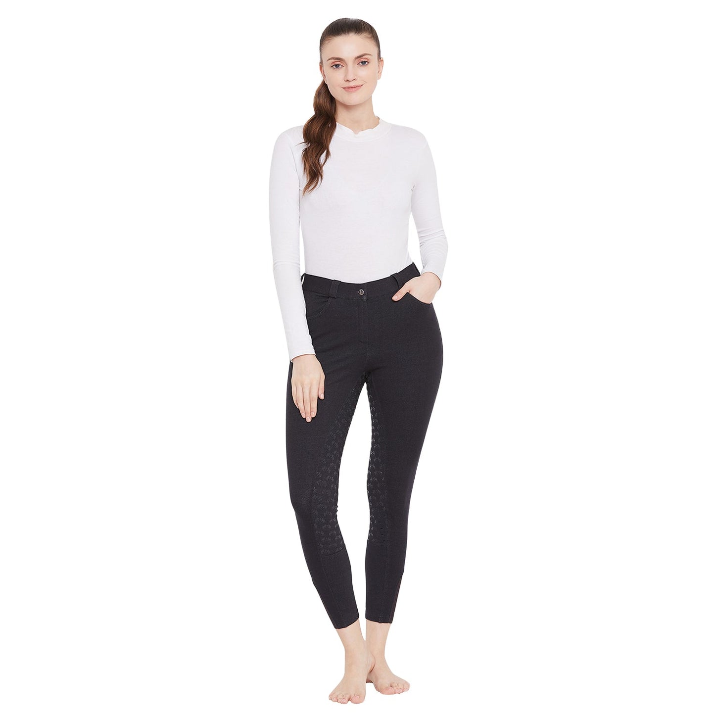 Equine Couture Heather Silicone Full Seat Breech