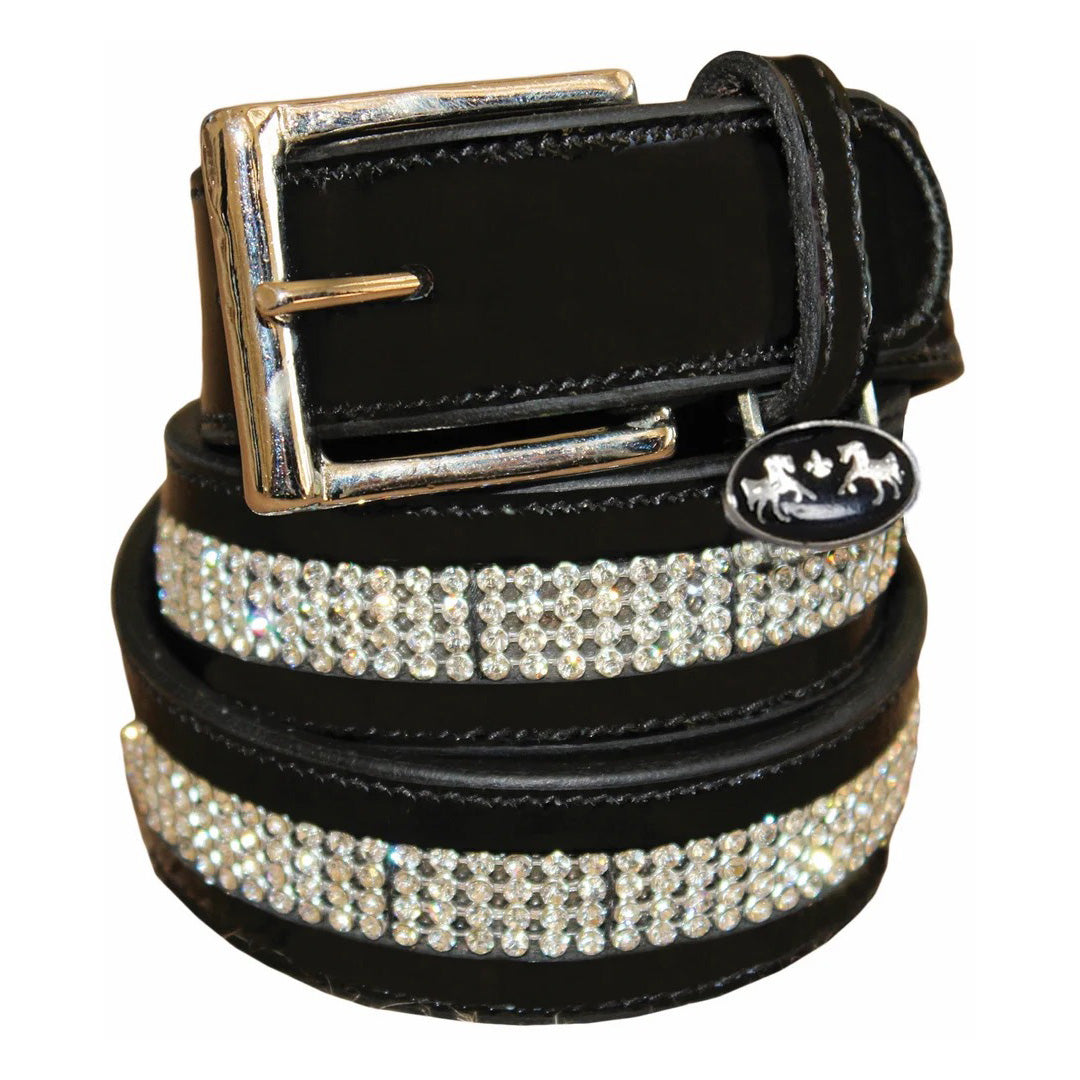 Equine Couture Bling Leather Belt - Regular Leather