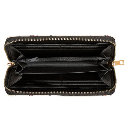 AWST Int'l Lila Horses All Over Clutch Wallet