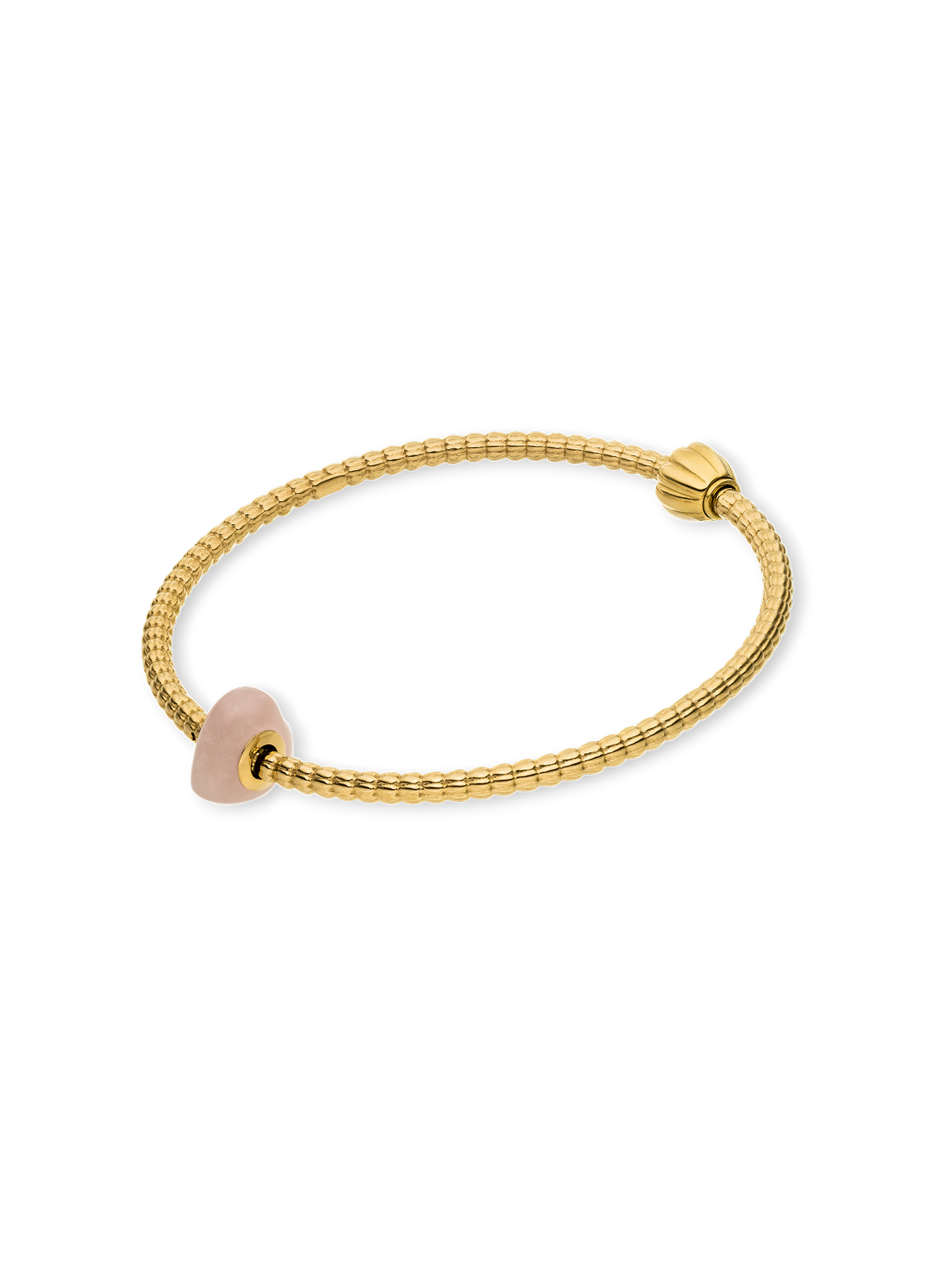 LEI Rosequarz Heart Charm