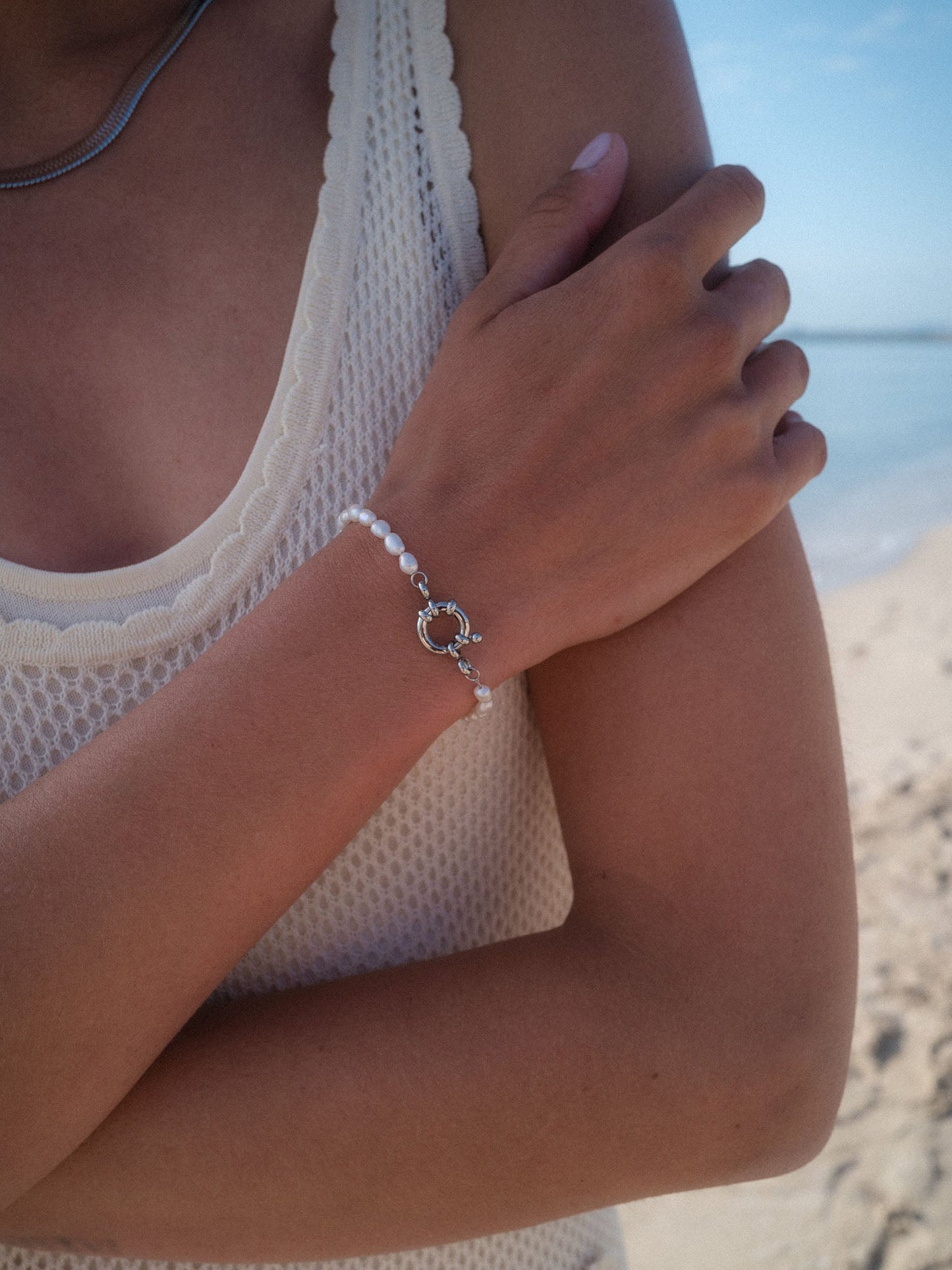 Charm Armband mit Perlen