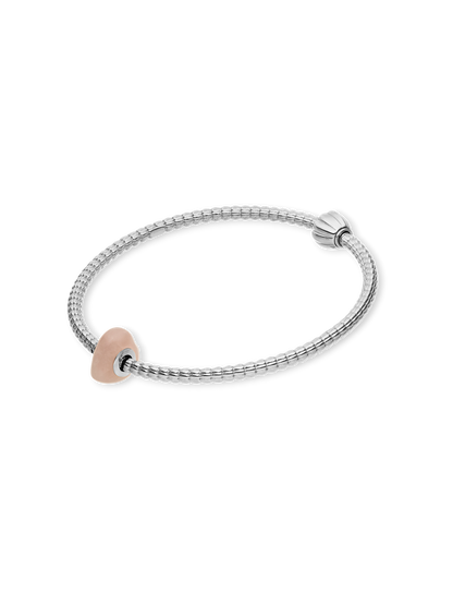 LEI Rosequarz Heart Charm
