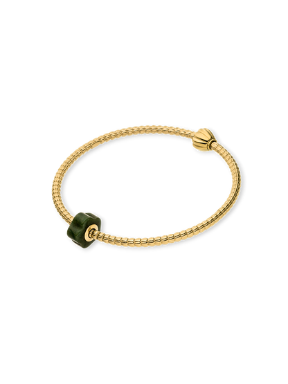 LEI Jade Flower Charm