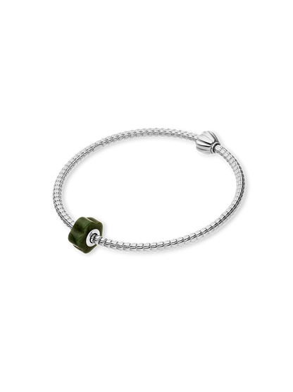LEI Jade Flower Charm