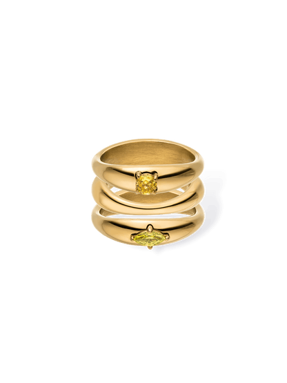 Soft Curve Ring Set