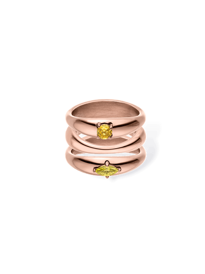 Soft Curve Ring Set