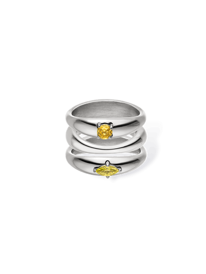 Soft Curve Ring Set