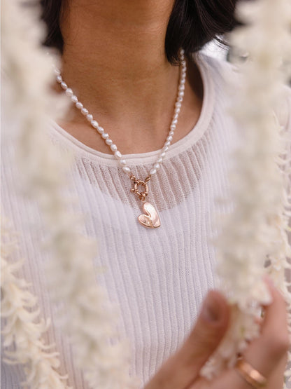 Charm Kette mit Perlen