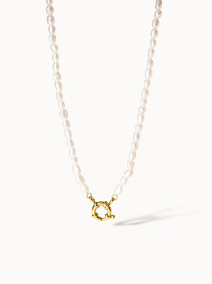 Charm Kette mit Perlen