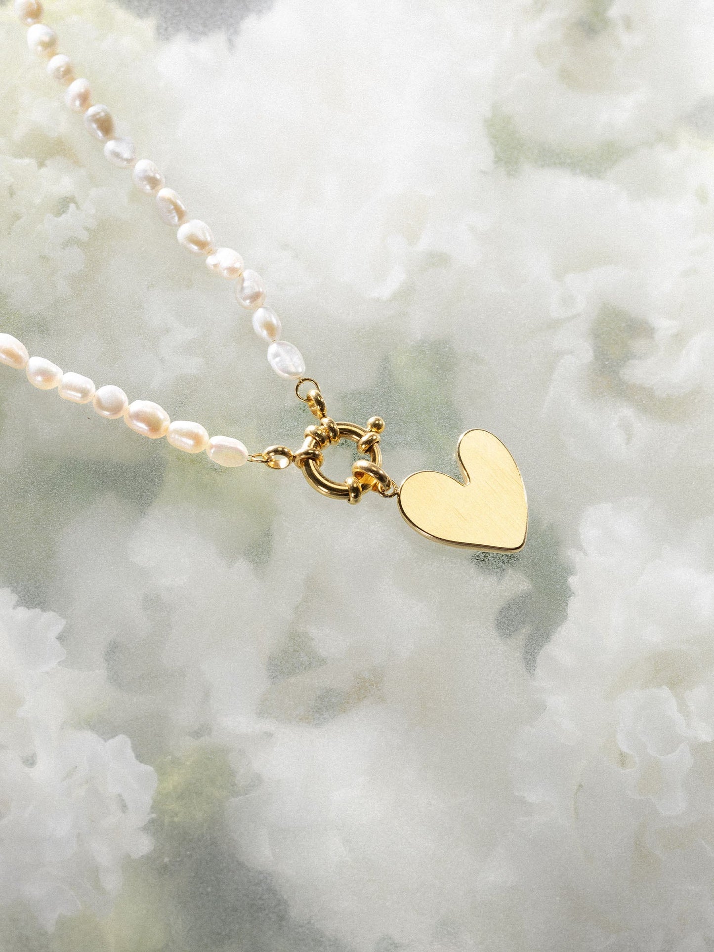 Charm Kette mit Perlen