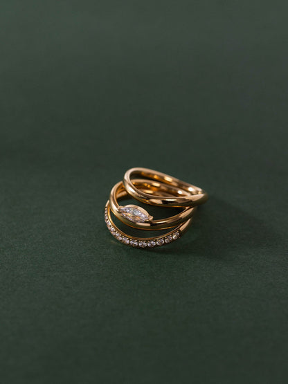 Lumi Trio Ring Set