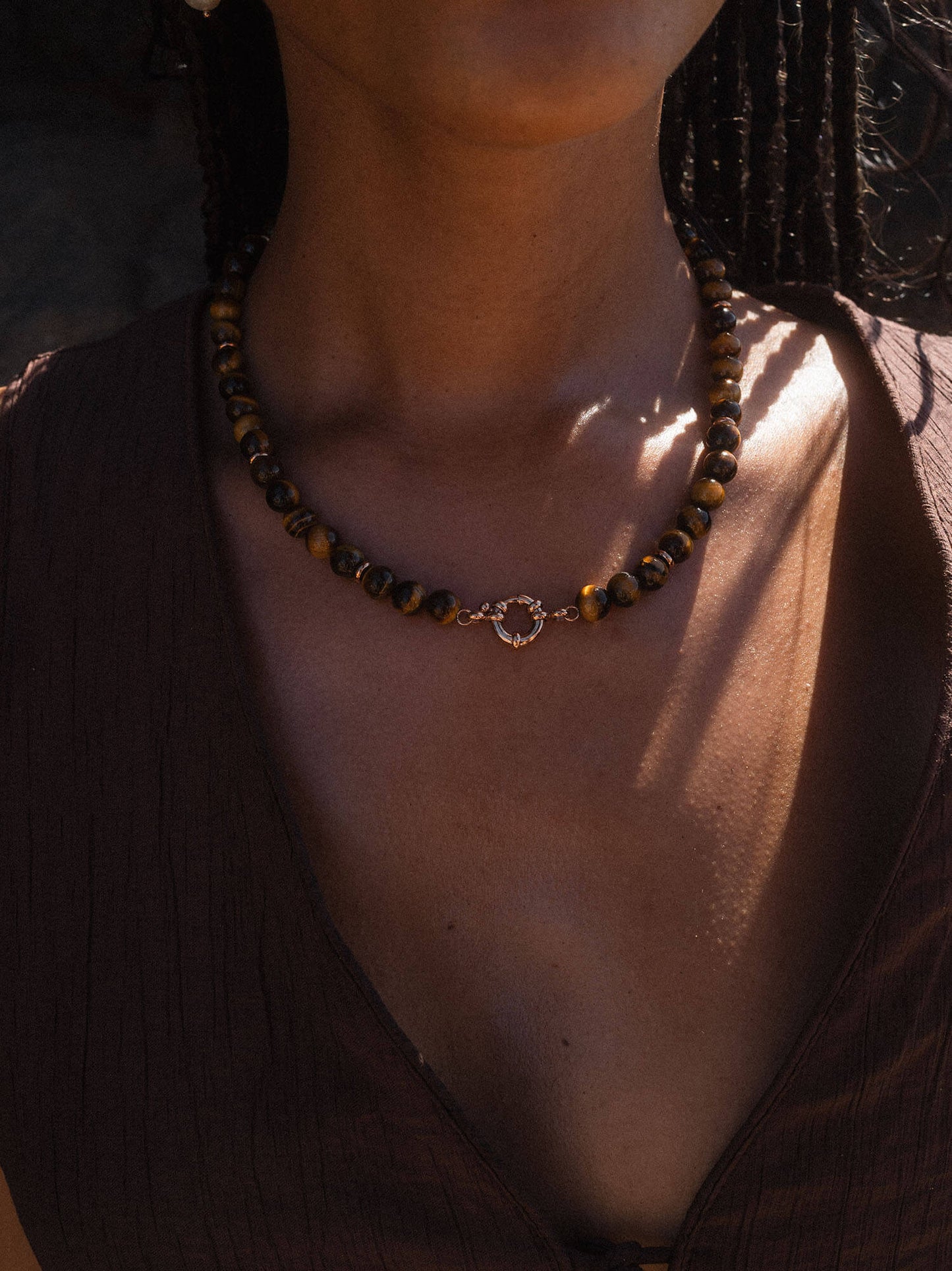 Tiger's Eye Charm Kette