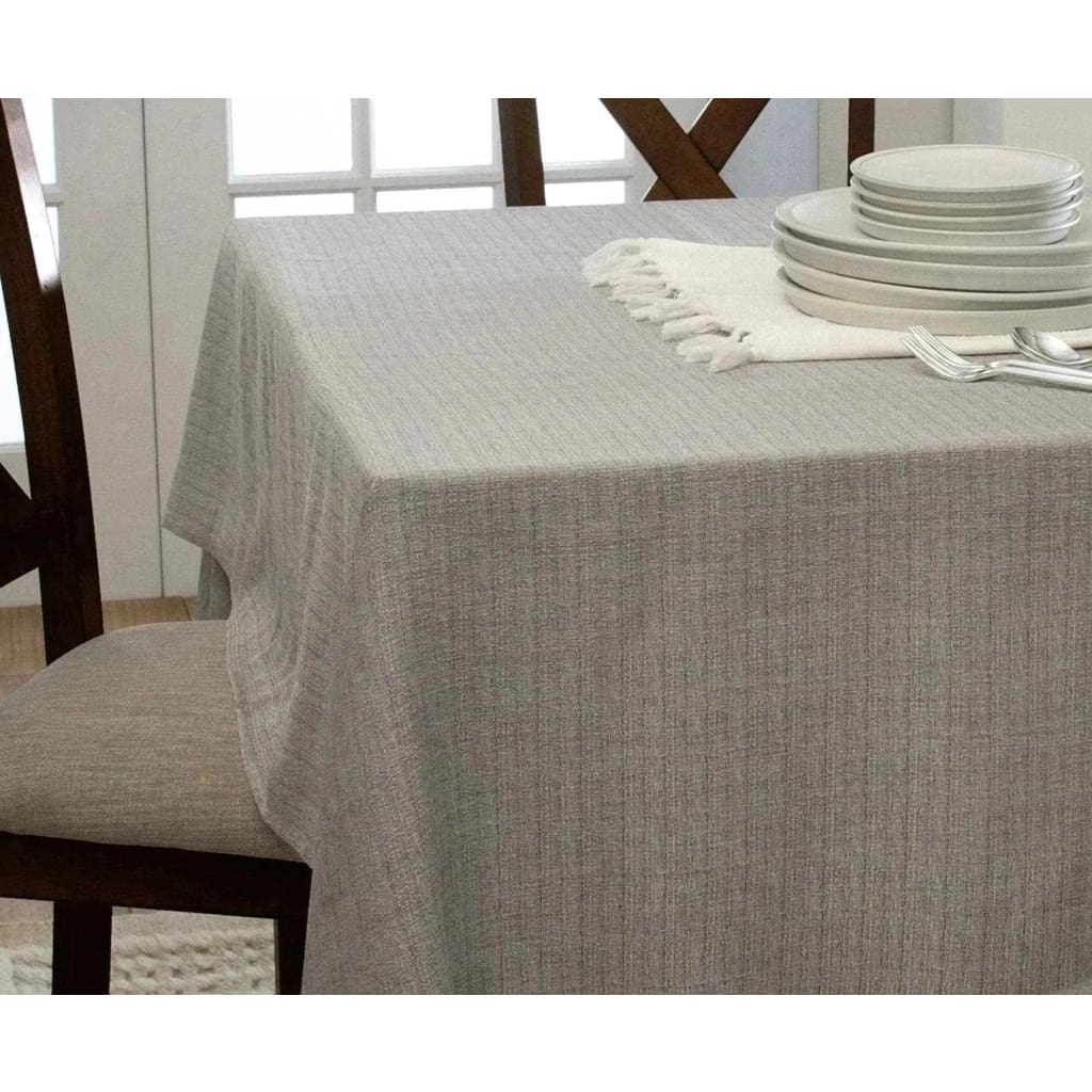 Premium Silver Waterproof Polyester Tablecloth