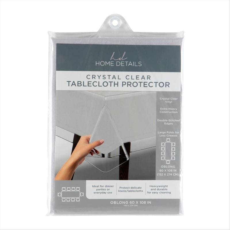 Premium Clear Vinyl Tablecloth Table Cover Protector