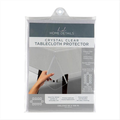 Premium Clear Vinyl Tablecloth Table Cover Protector