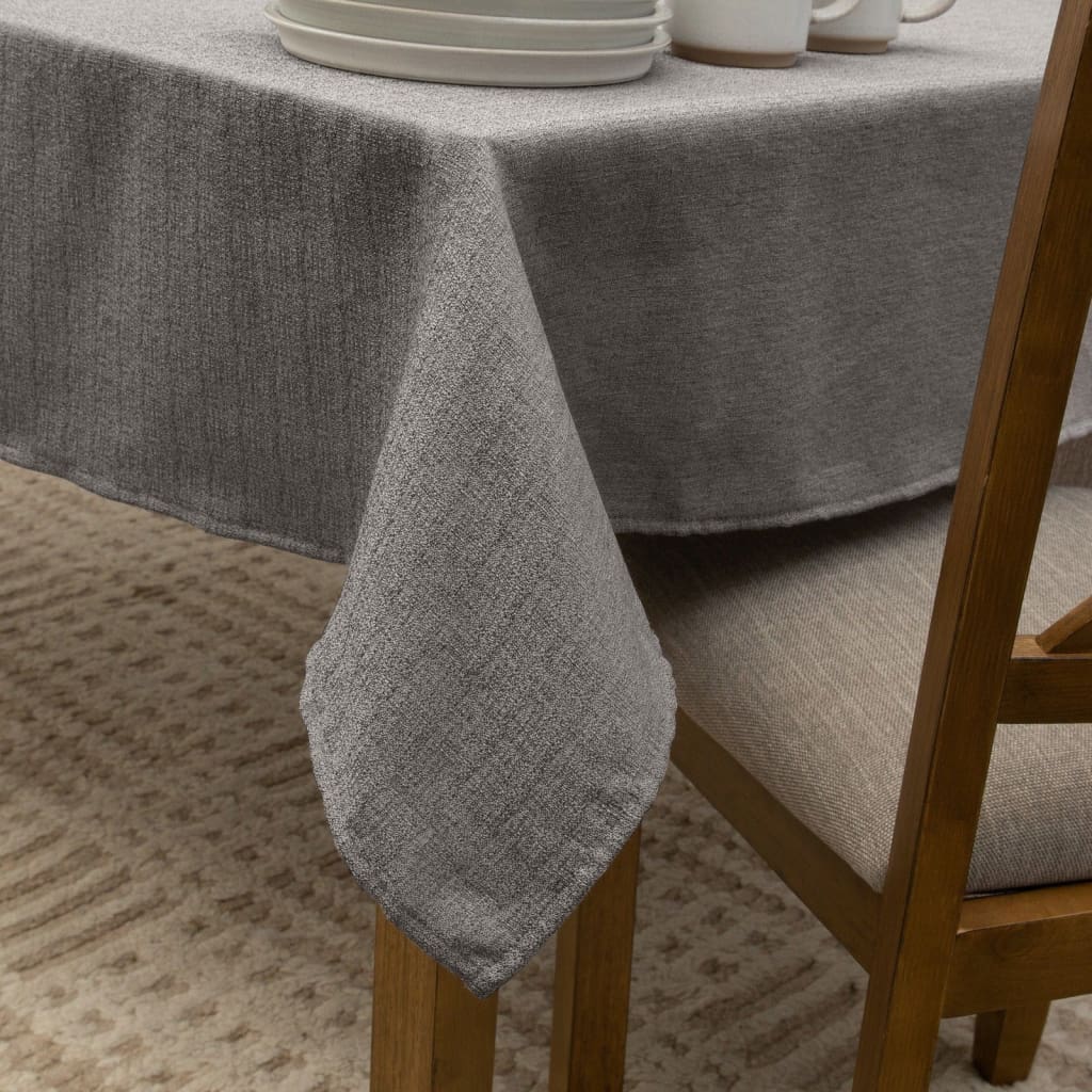 Premium Silver Waterproof Polyester Tablecloth