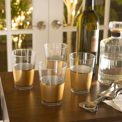 Gold Plastic Cups | 20 Cups