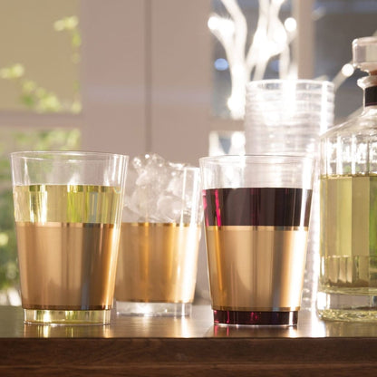 Gold Plastic Cups | 20 Cups