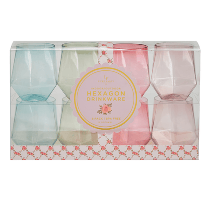 Upscale HEX Assorted 12 Oz. Plastic Wine Goblets | 8 Cups