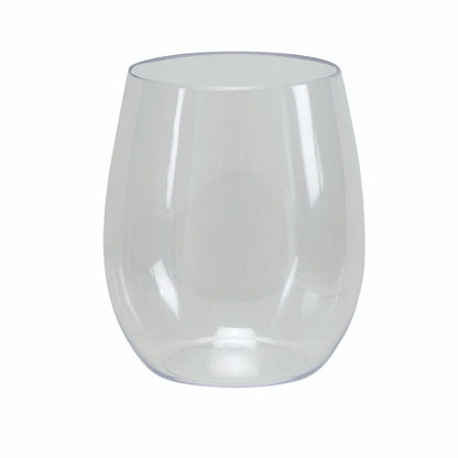 Upscale Round Clear 16 Oz. Plastic Wine Goblets | 6 Cups
