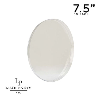 Round Clear Walled Plastic Plates