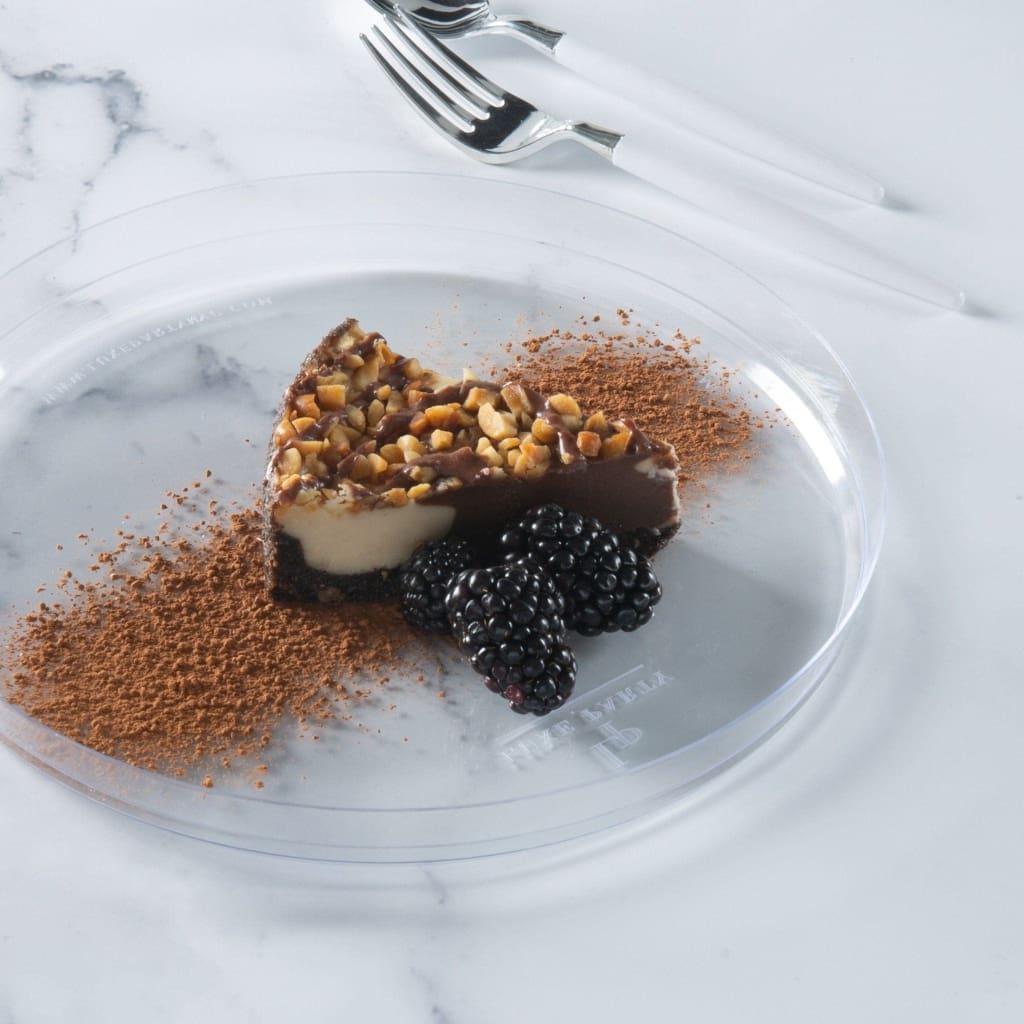 Round Clear Walled Plastic Plates