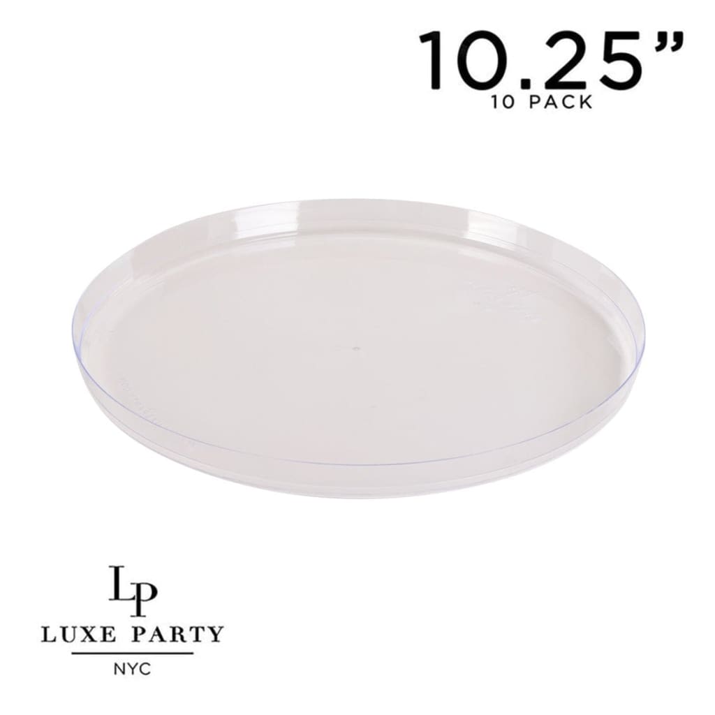 Round Clear Walled Plastic Plates